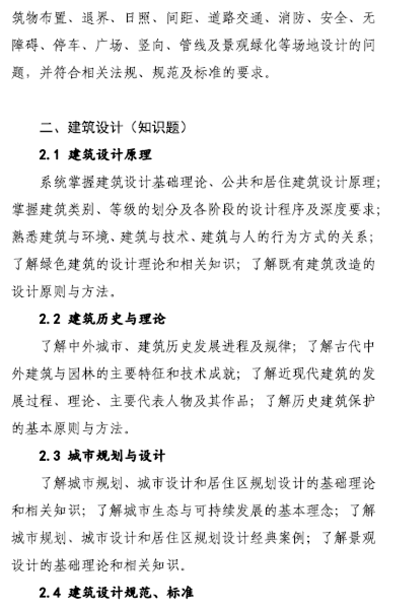 大事件！9門(mén)變6門(mén)！一級(jí)注冊(cè)建筑師考試大綱（21版）發(fā)布，2023年執(zhí)行！